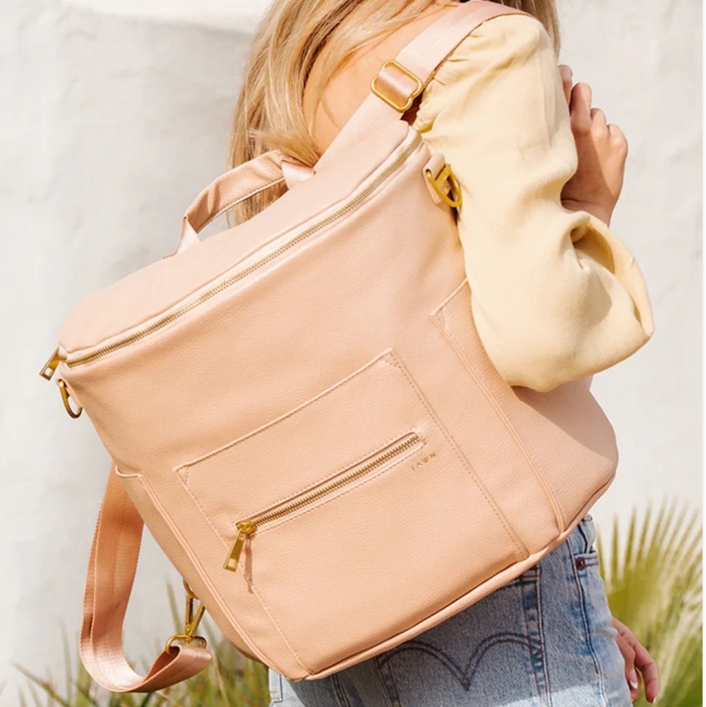 🌸 FAWN BACKPACK & MESSERGER  DIAPER BAG